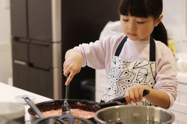 IHは安心してお子さんも料理ができる！