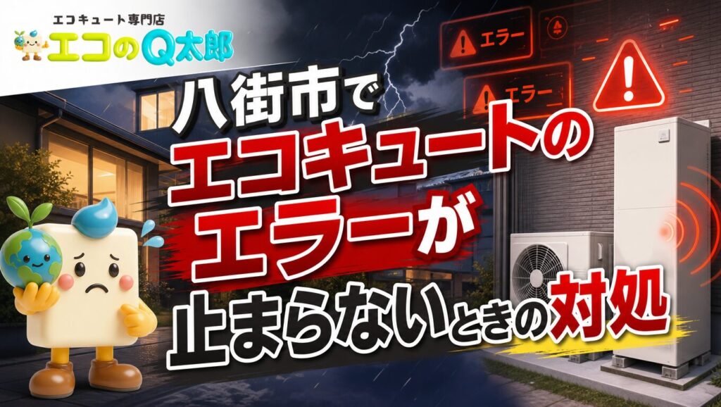 八街市でエコキュートのエラーが止まらないときの対処法を解説する