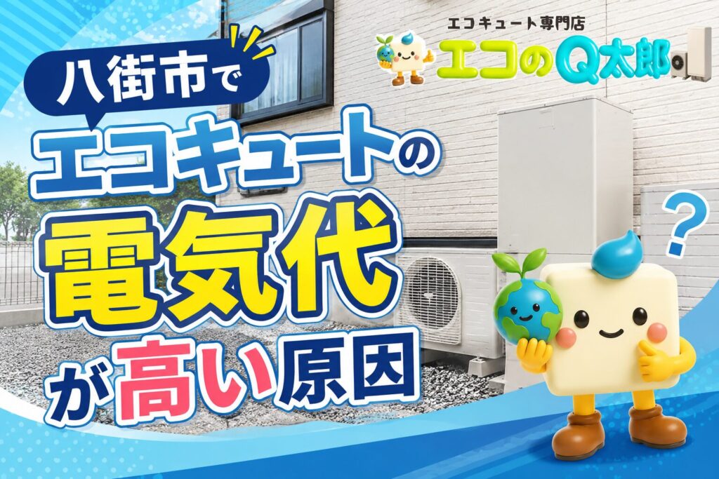 八街市でエコキュートの電気代が高い原因を解説するアイキャッチ画像