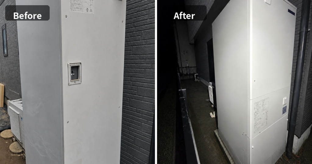 八街市雁丸のエコキュート交換工事Before・After|コロナCHP-46AZ2へ交換