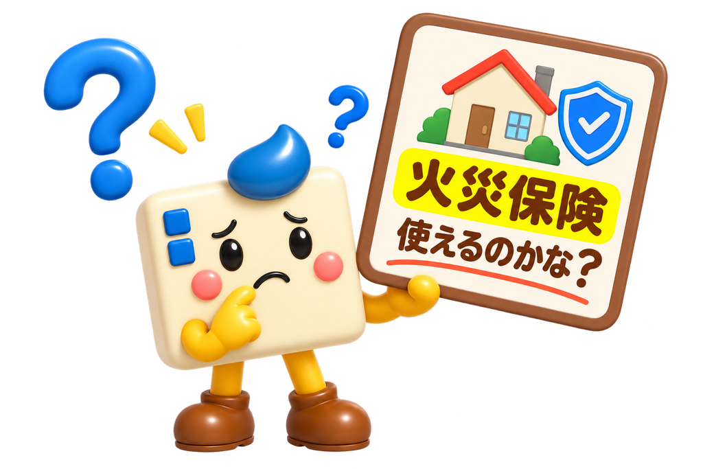 エコキュートの故障に火災保険が使えるか疑問に思うエコのQ太郎